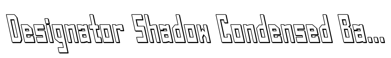 Designator Shadow Condensed Backslant